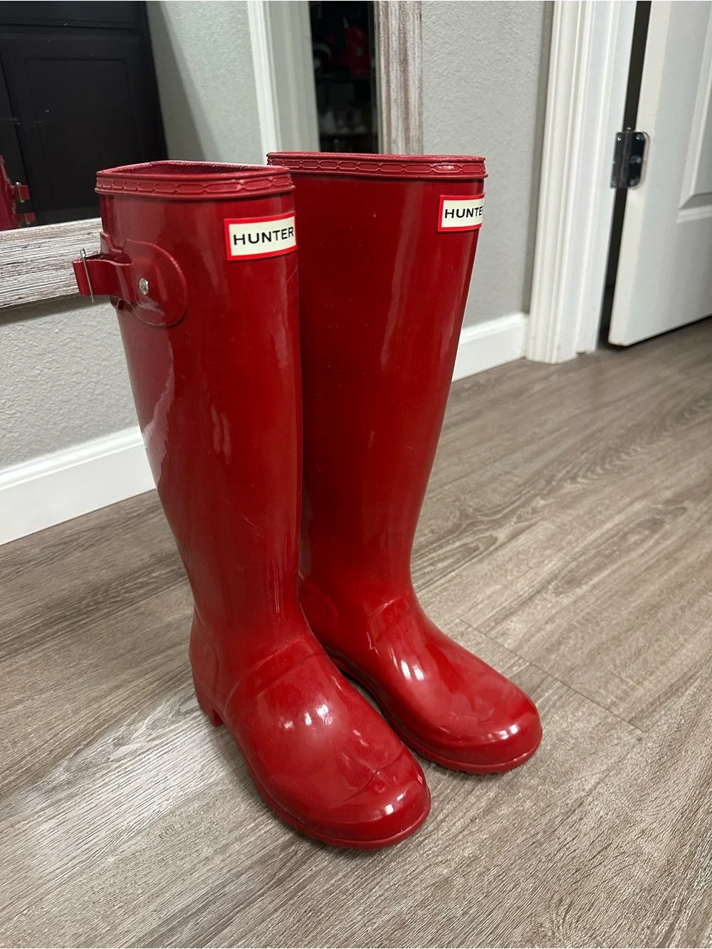 Red Hunter Boots
